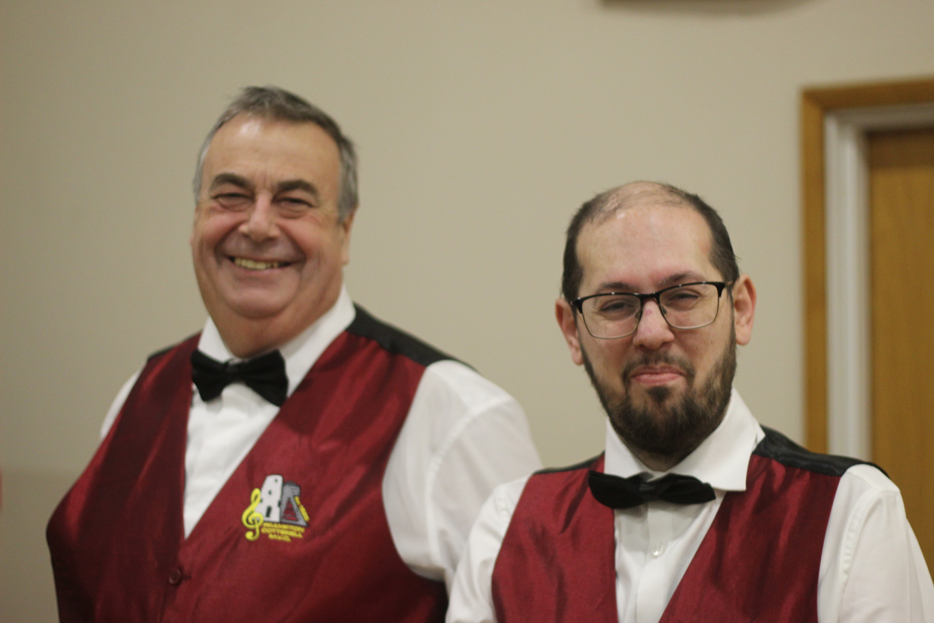 Choir members in concert dress